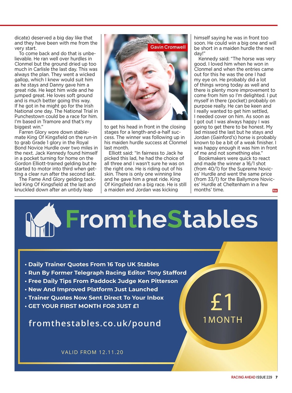 Racing Ahead Preview Pages