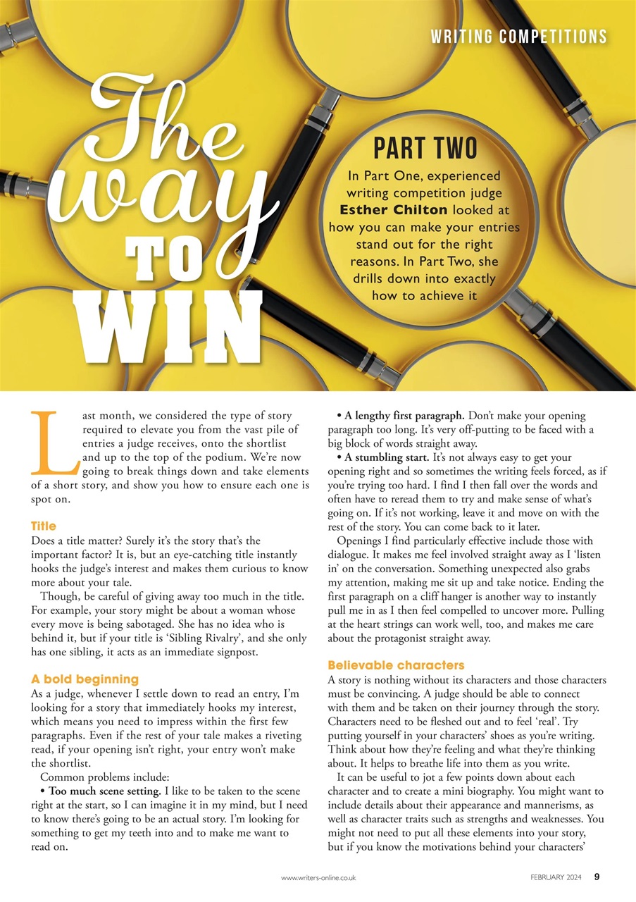 Writing Magazine Preview Pages