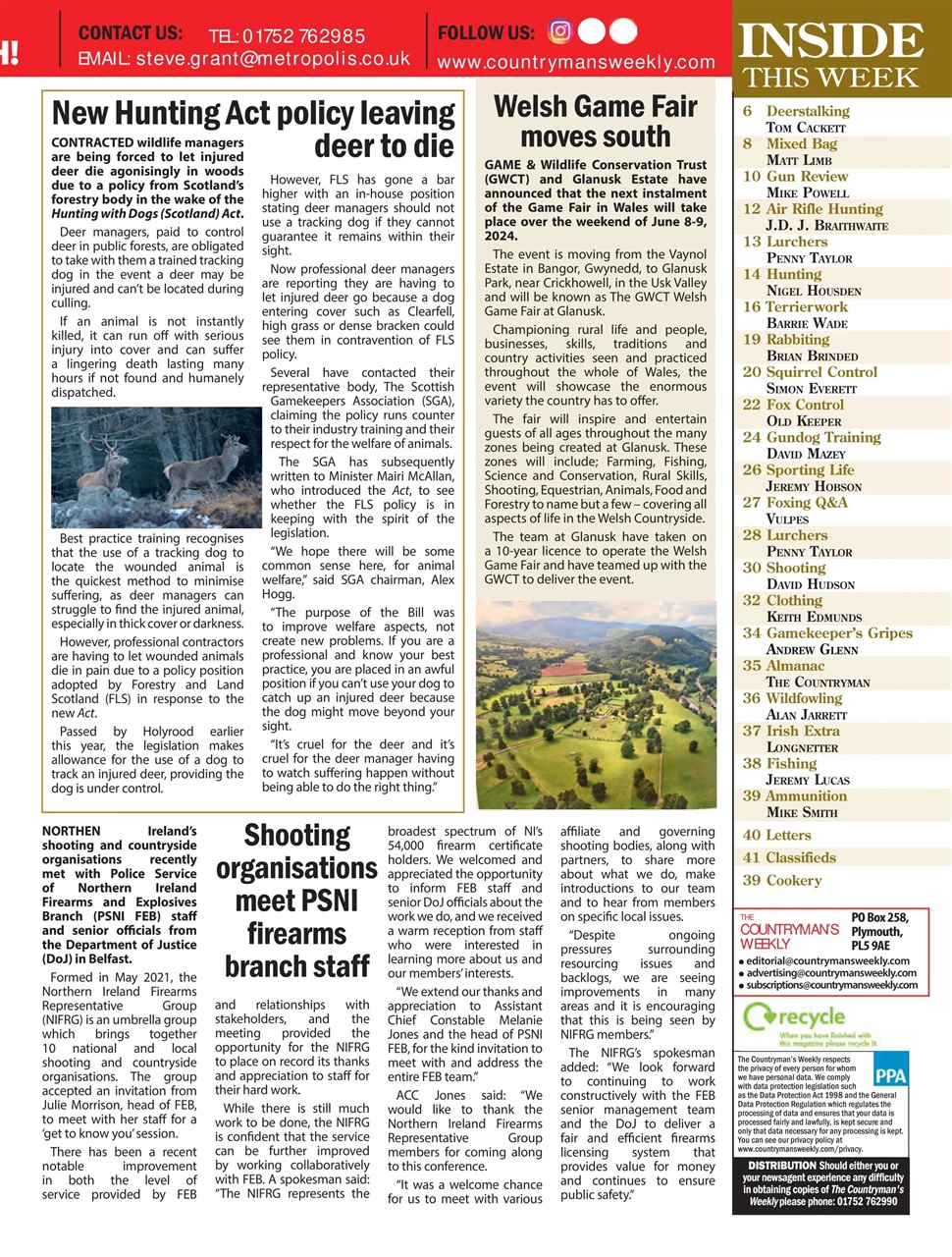 Countryman's Weekly Preview Pages