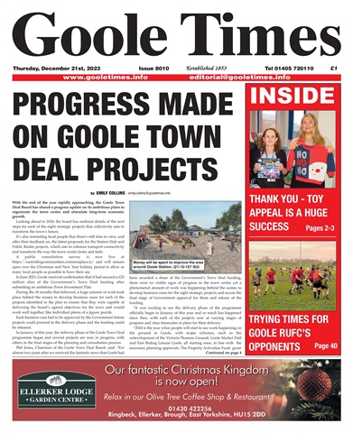 Goole Times issue December 21st 2023