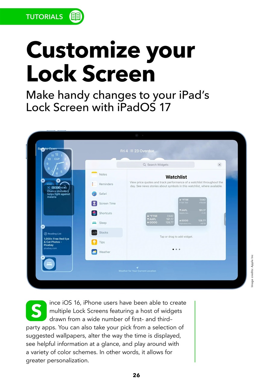 iPad User Preview Pages