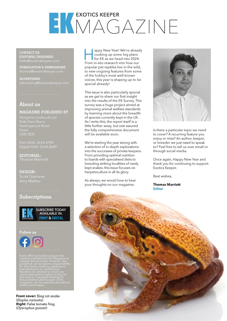 Exotics Keeper Preview Pages