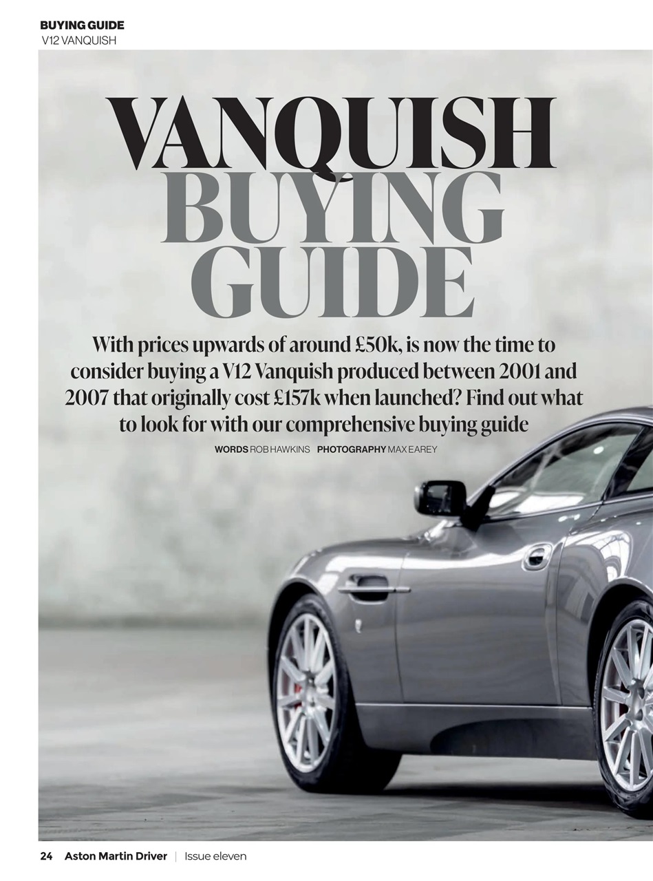 Aston Martin Driver Preview Pages