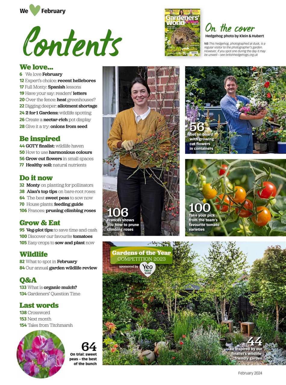 BBC Gardeners’ World Magazine Preview Pages