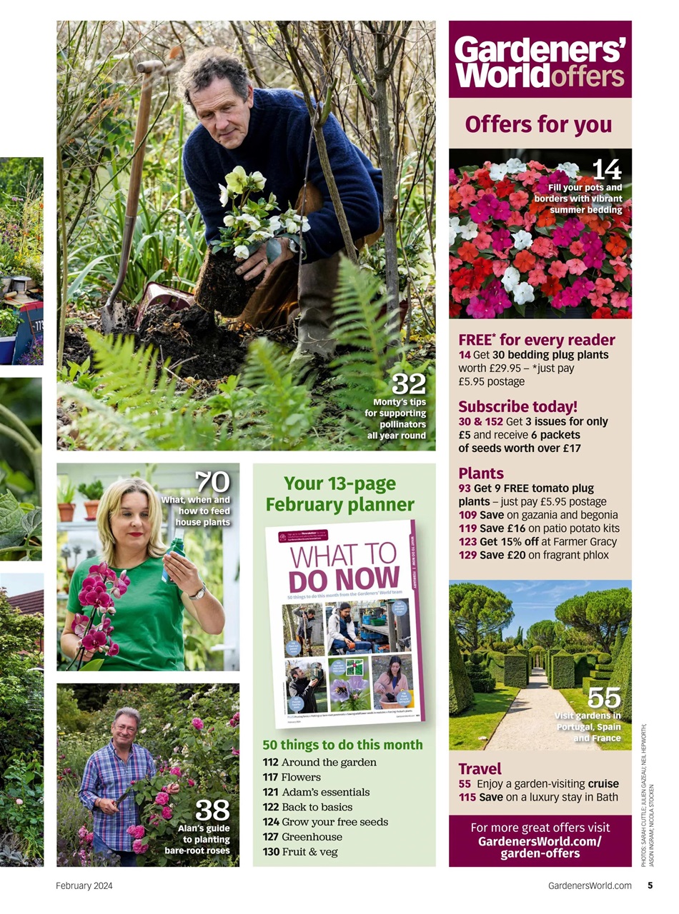 BBC Gardeners’ World Magazine Preview Pages