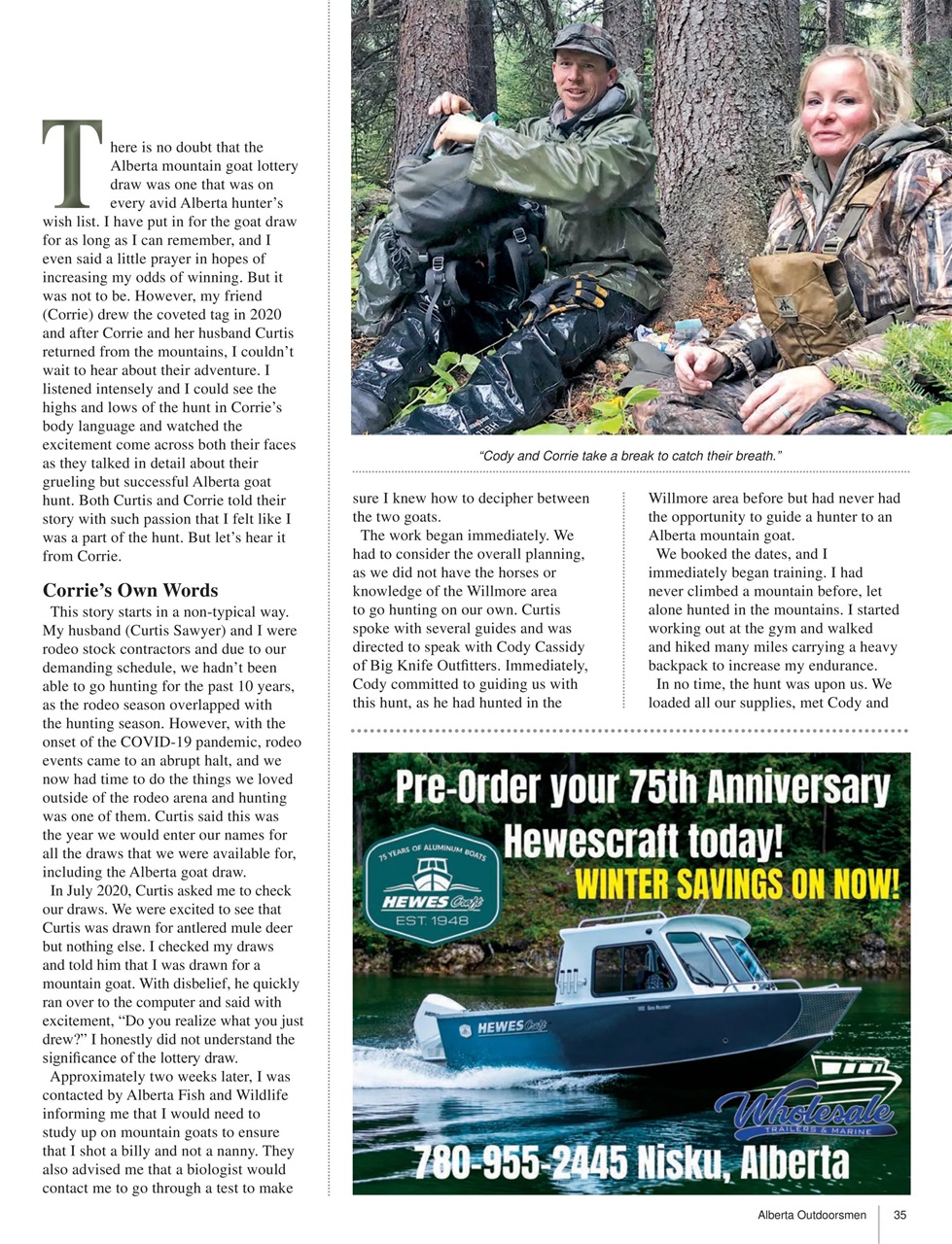 Alberta Outdoors Preview Pages