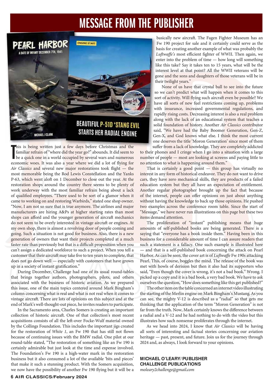 Air Classics - Where History Flies Preview Pages