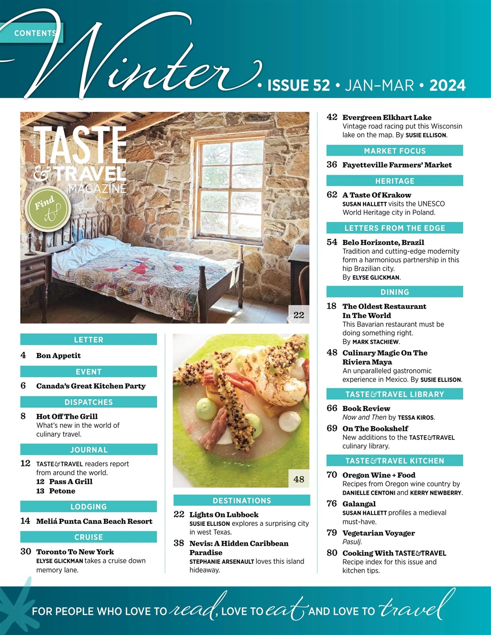 Taste & Travel International Preview Pages