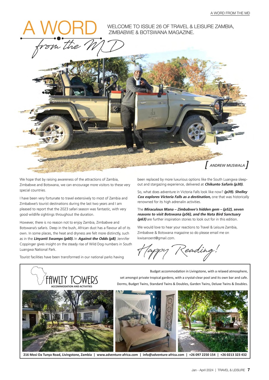Travel & Leisure Zambia & Zimbabwe Preview Pages