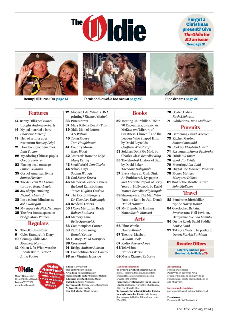 The Oldie Preview Pages