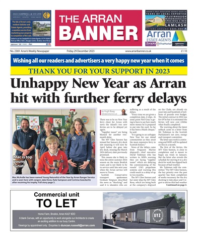 Arran Banner issue 29th December 2023