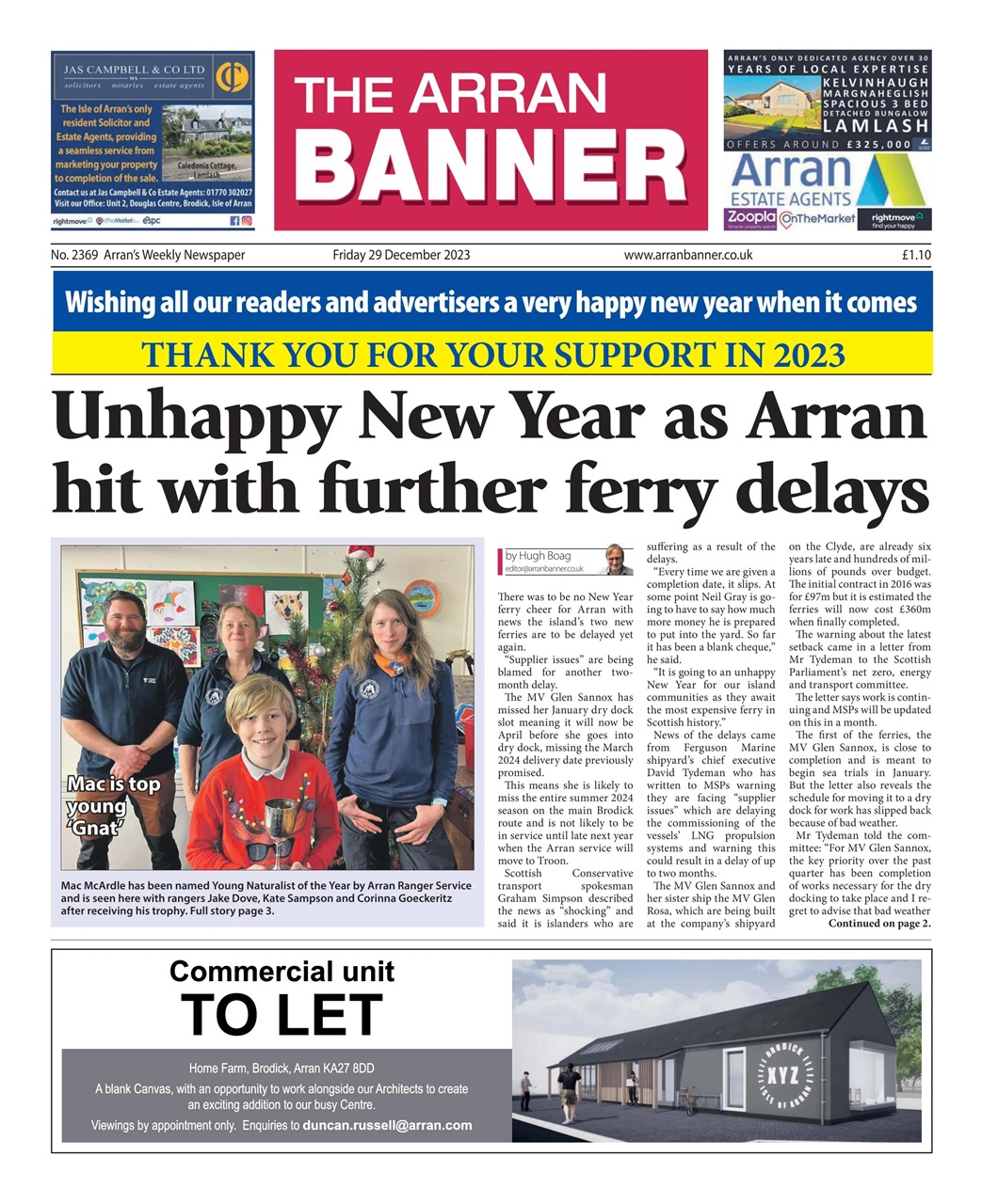 Arran Banner Preview Pages