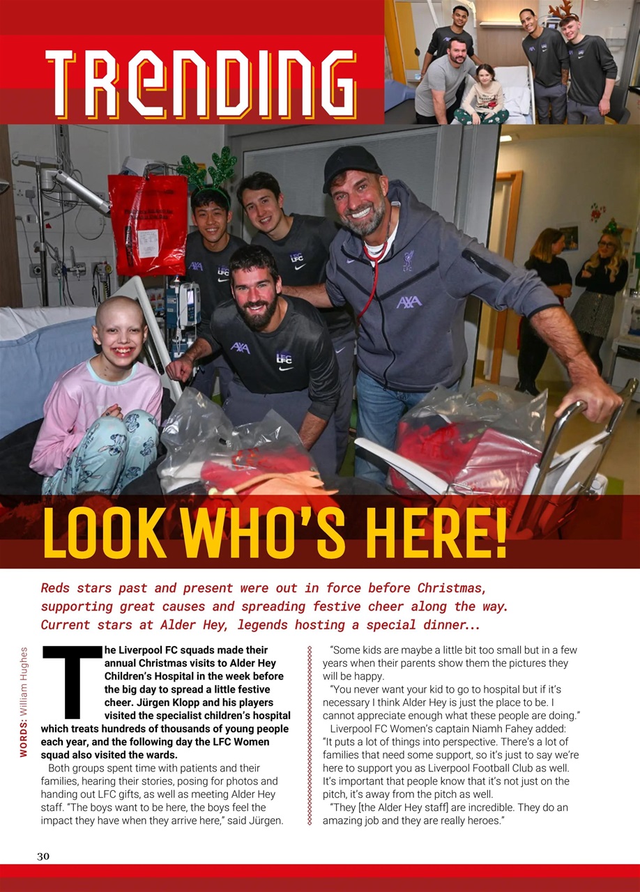 Liverpool FC Programmes Preview Pages