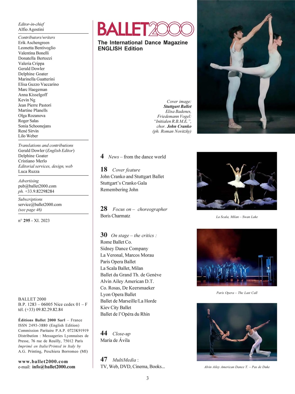 BALLET2000 English Edition Preview Pages