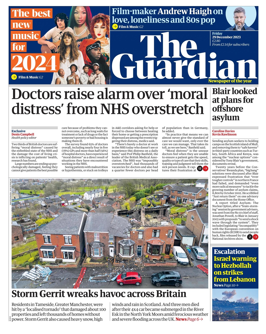 The Guardian Newspaper Preview Pages