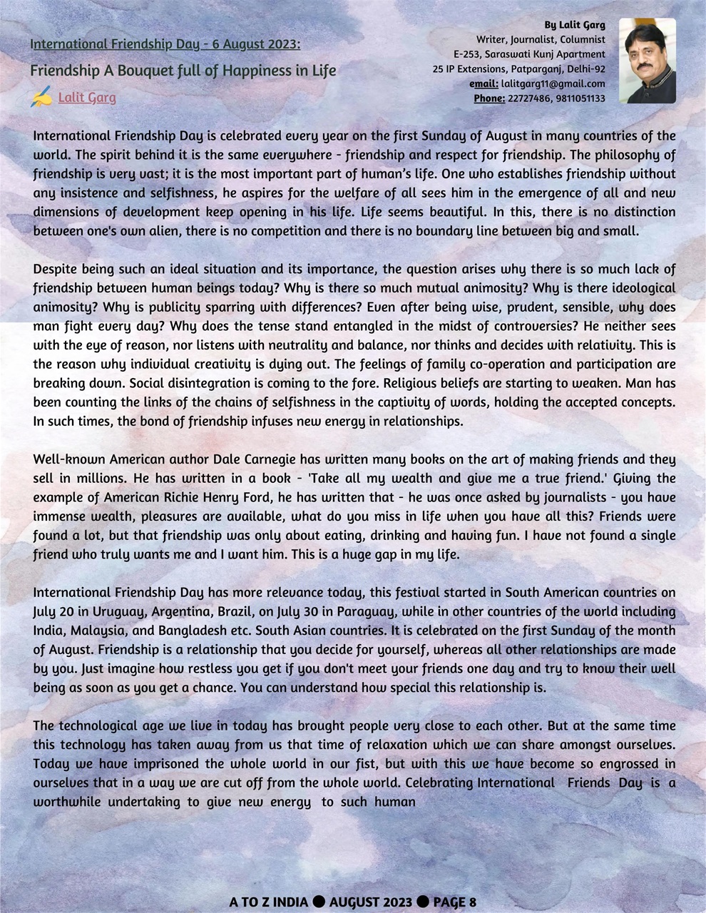 A to Z India Preview Pages