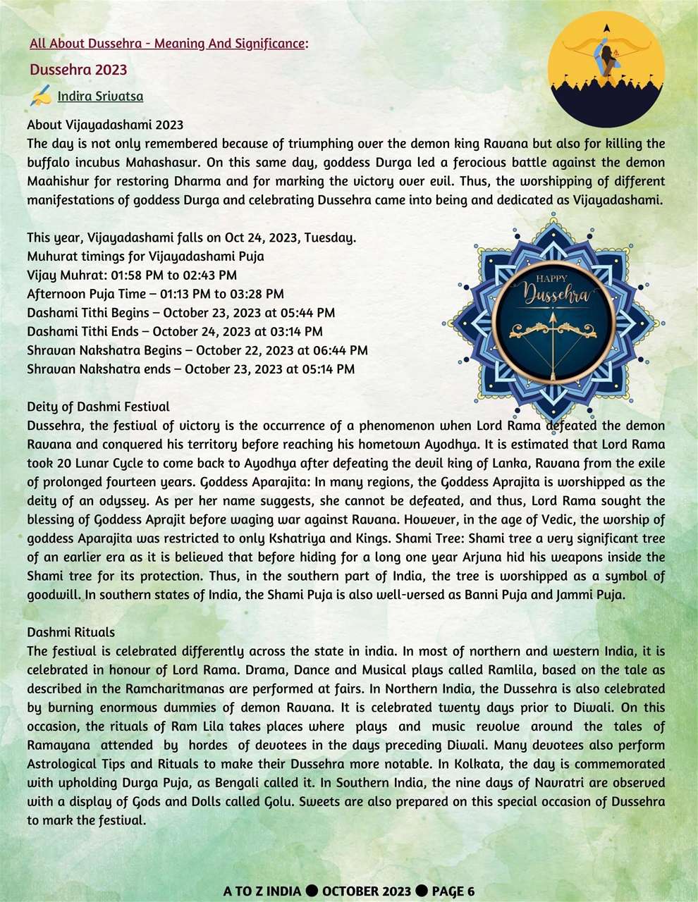 A to Z India Preview Pages