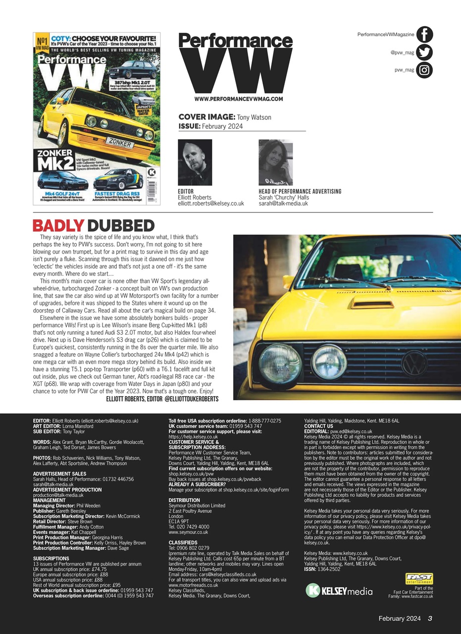 Performance VW Preview Pages