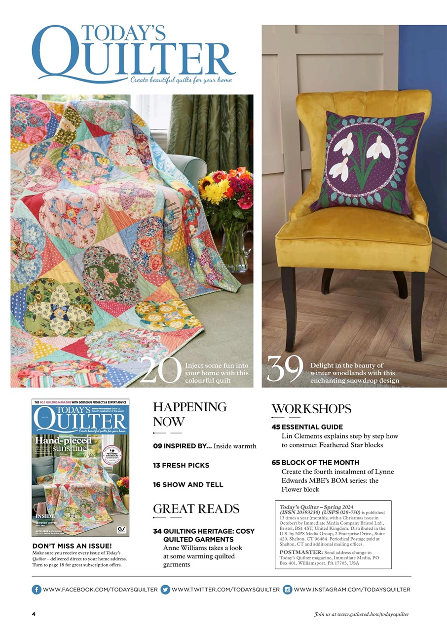 Today’s Quilter Preview Pages