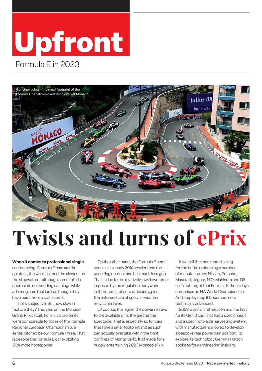 Race Engine Technology Preview Pages