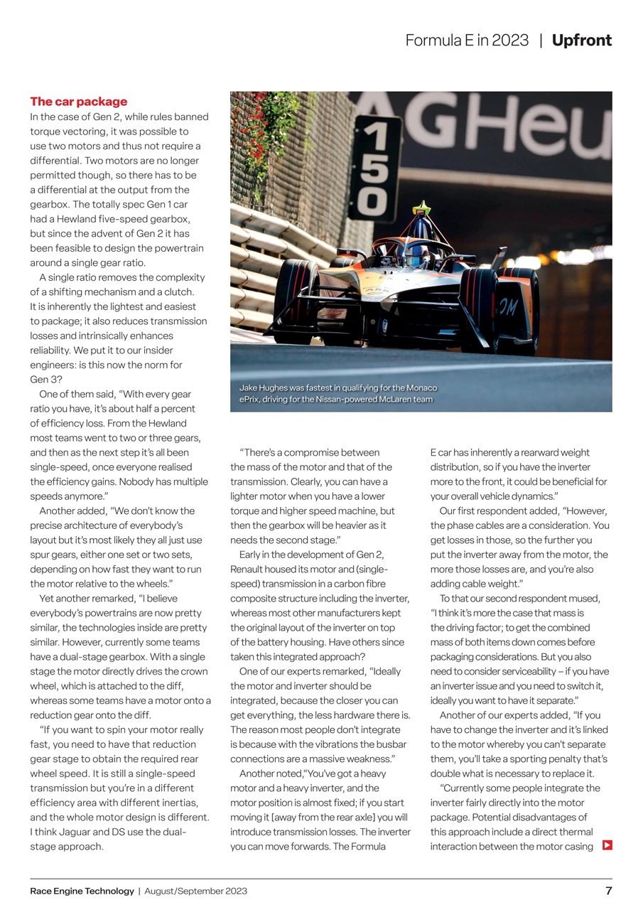 Race Engine Technology Preview Pages