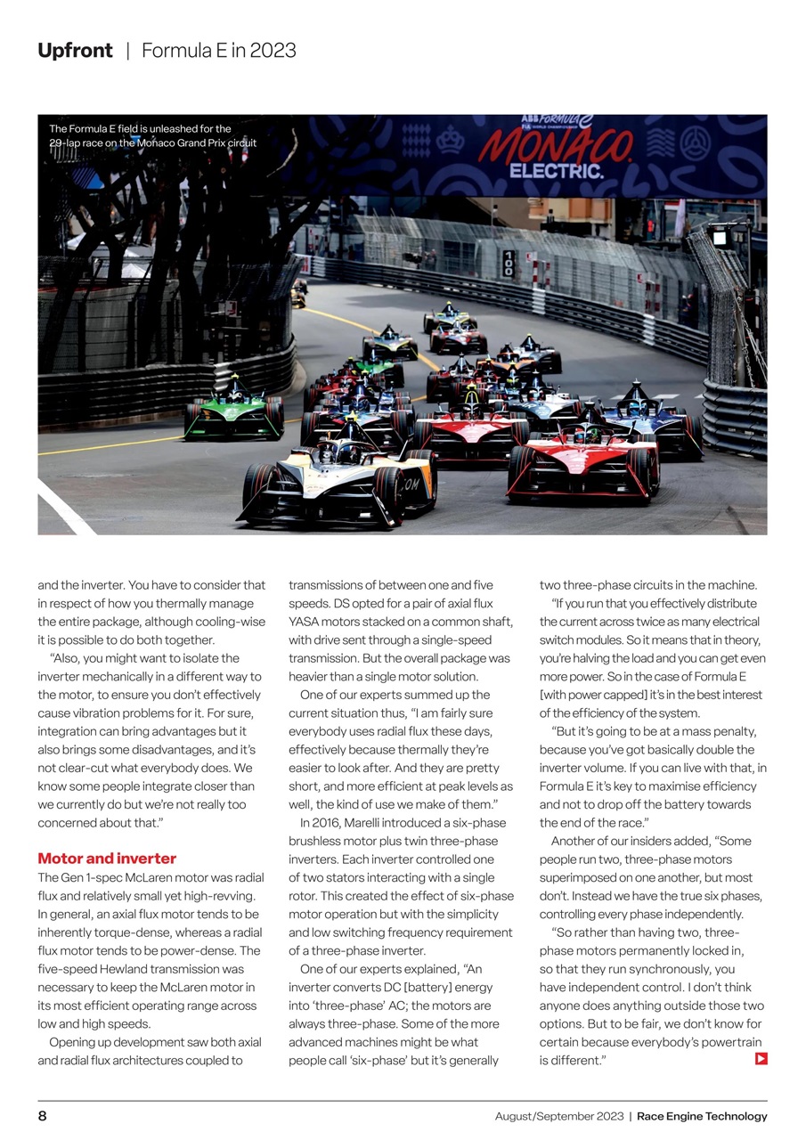 Race Engine Technology Preview Pages