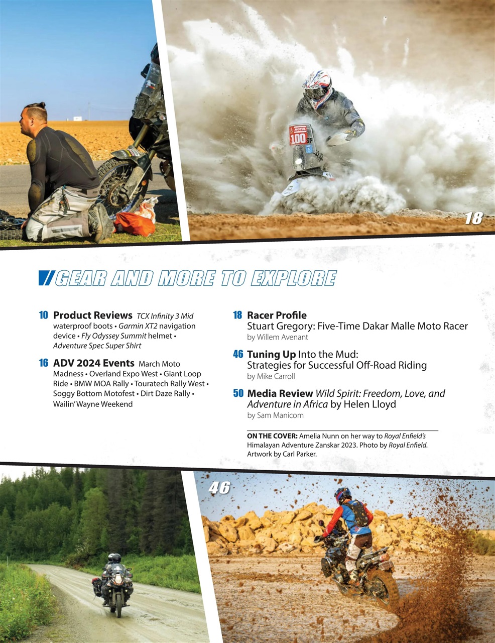 Adventure Motorcycle Preview Pages