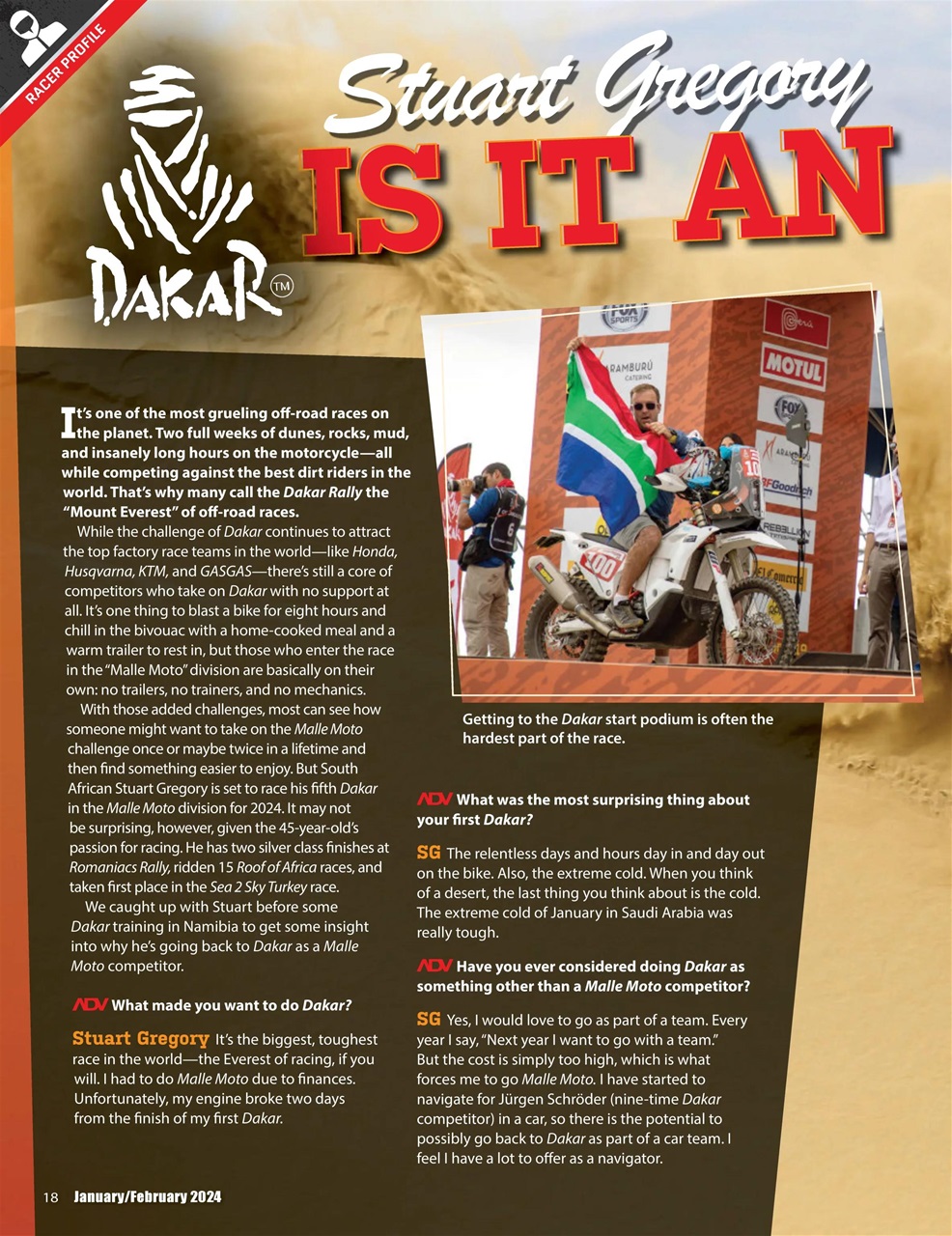 Adventure Motorcycle Preview Pages