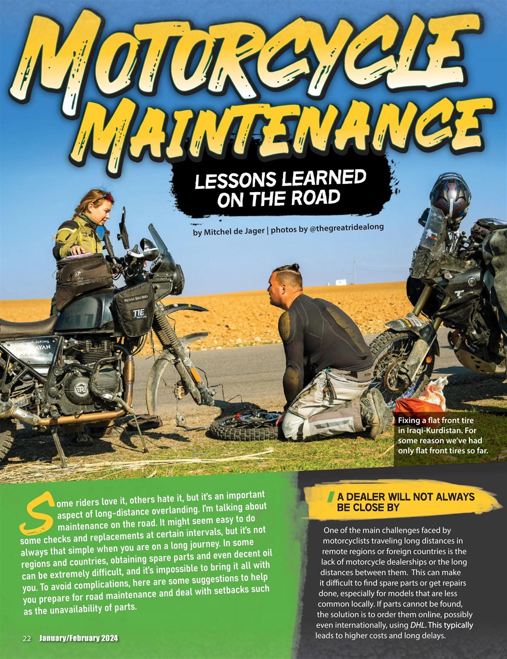 Adventure Motorcycle Preview Pages