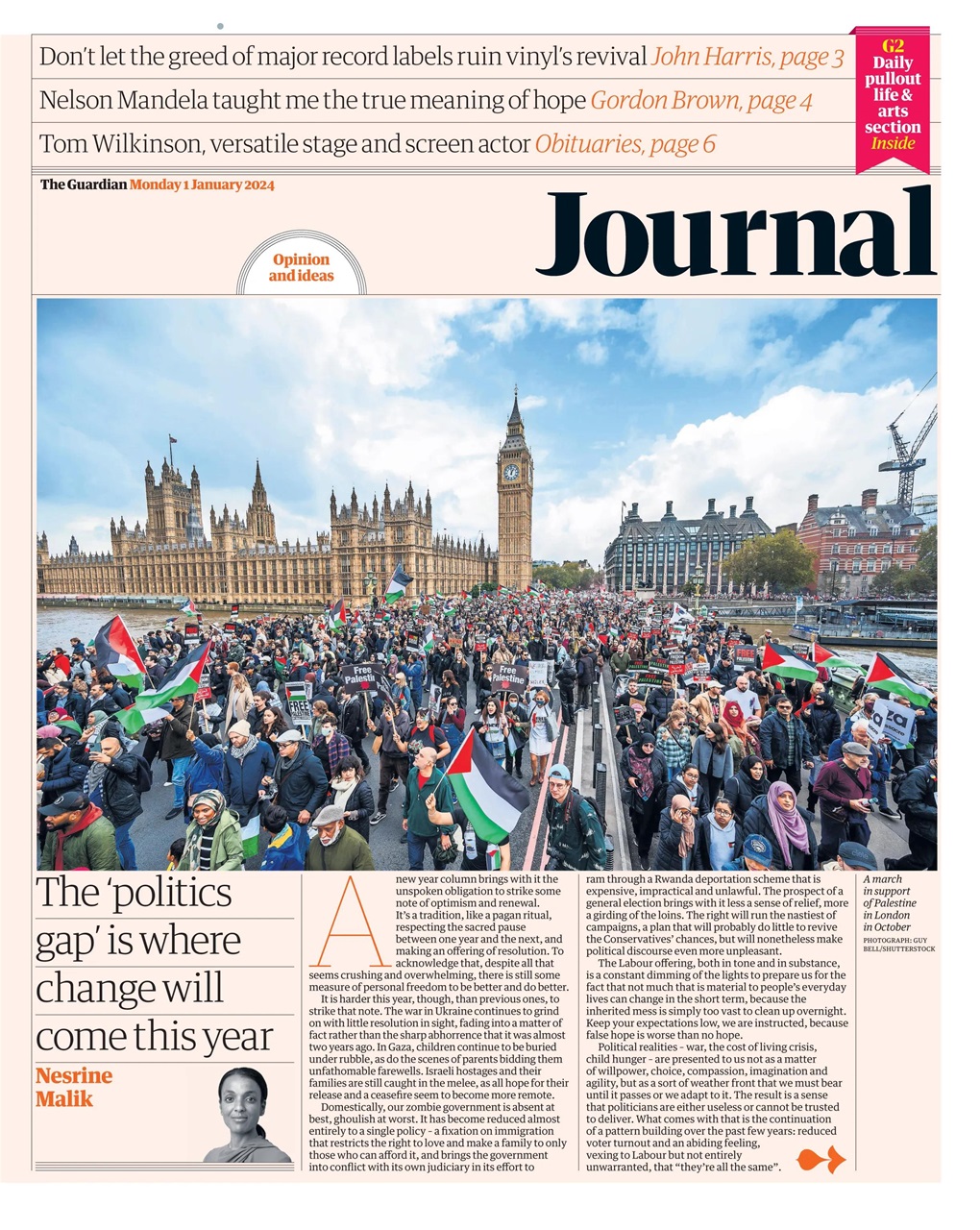 The Guardian Newspaper Preview Pages