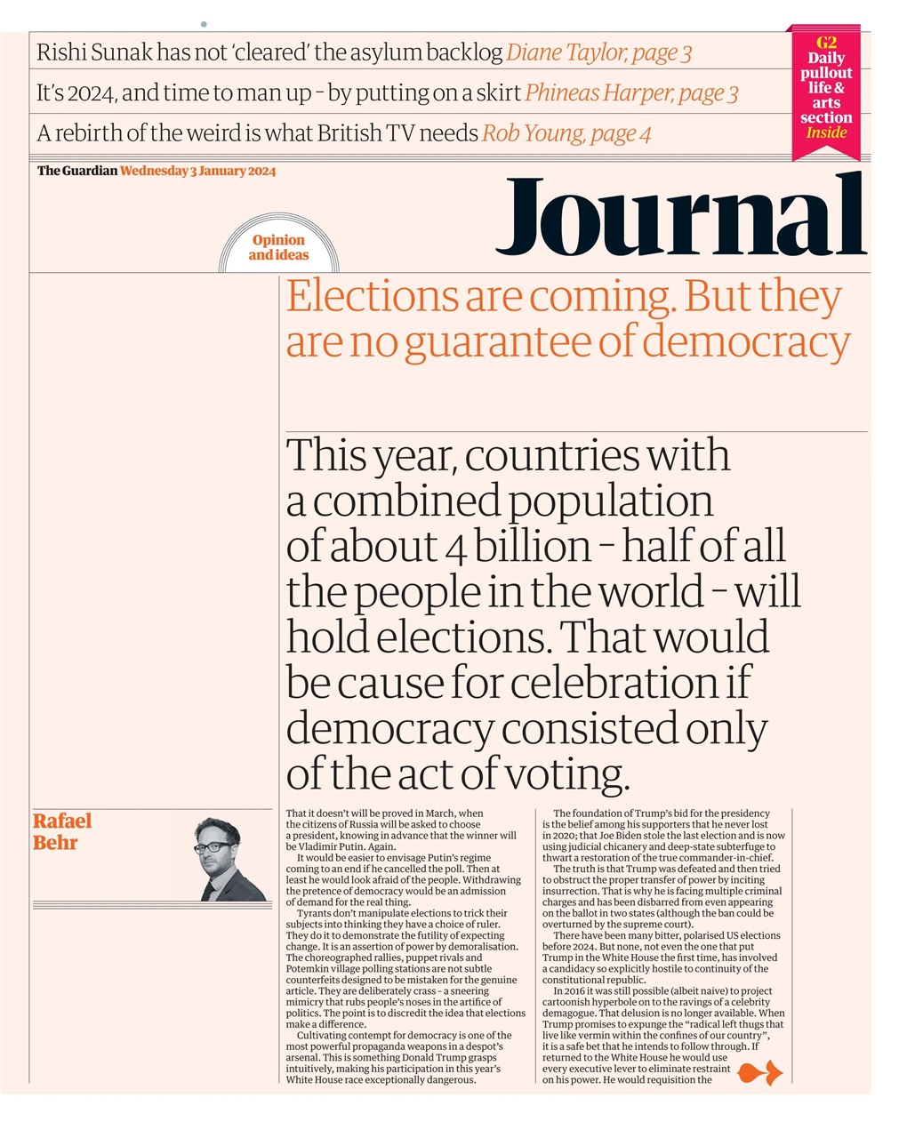 The Guardian Newspaper Preview Pages
