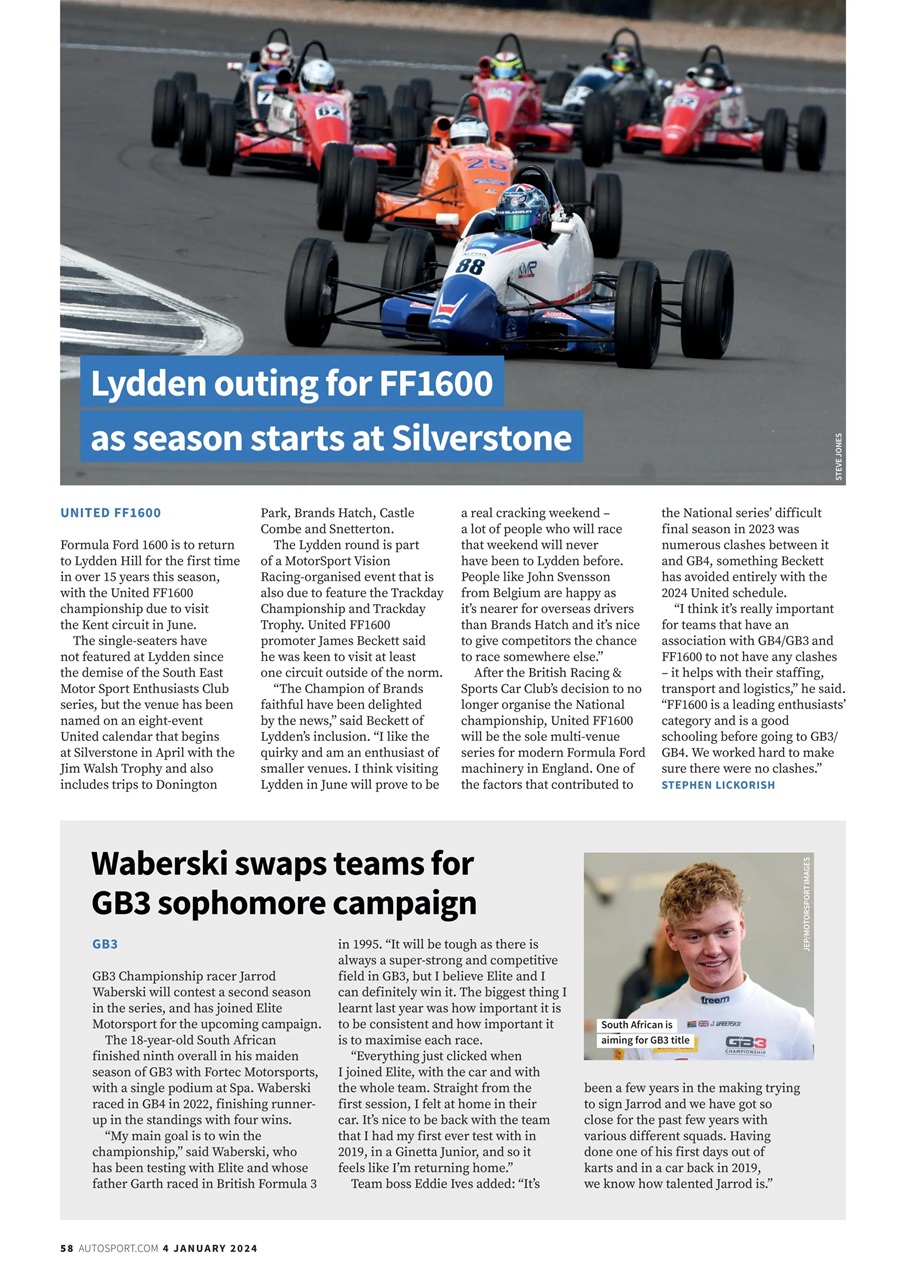 Autosport Preview Pages