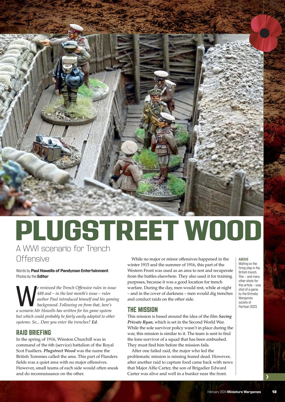 Miniature Wargames Preview Pages