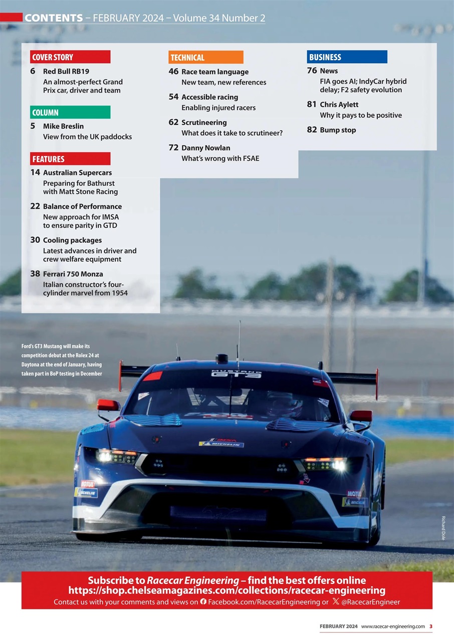 Racecar Engineering Preview Pages
