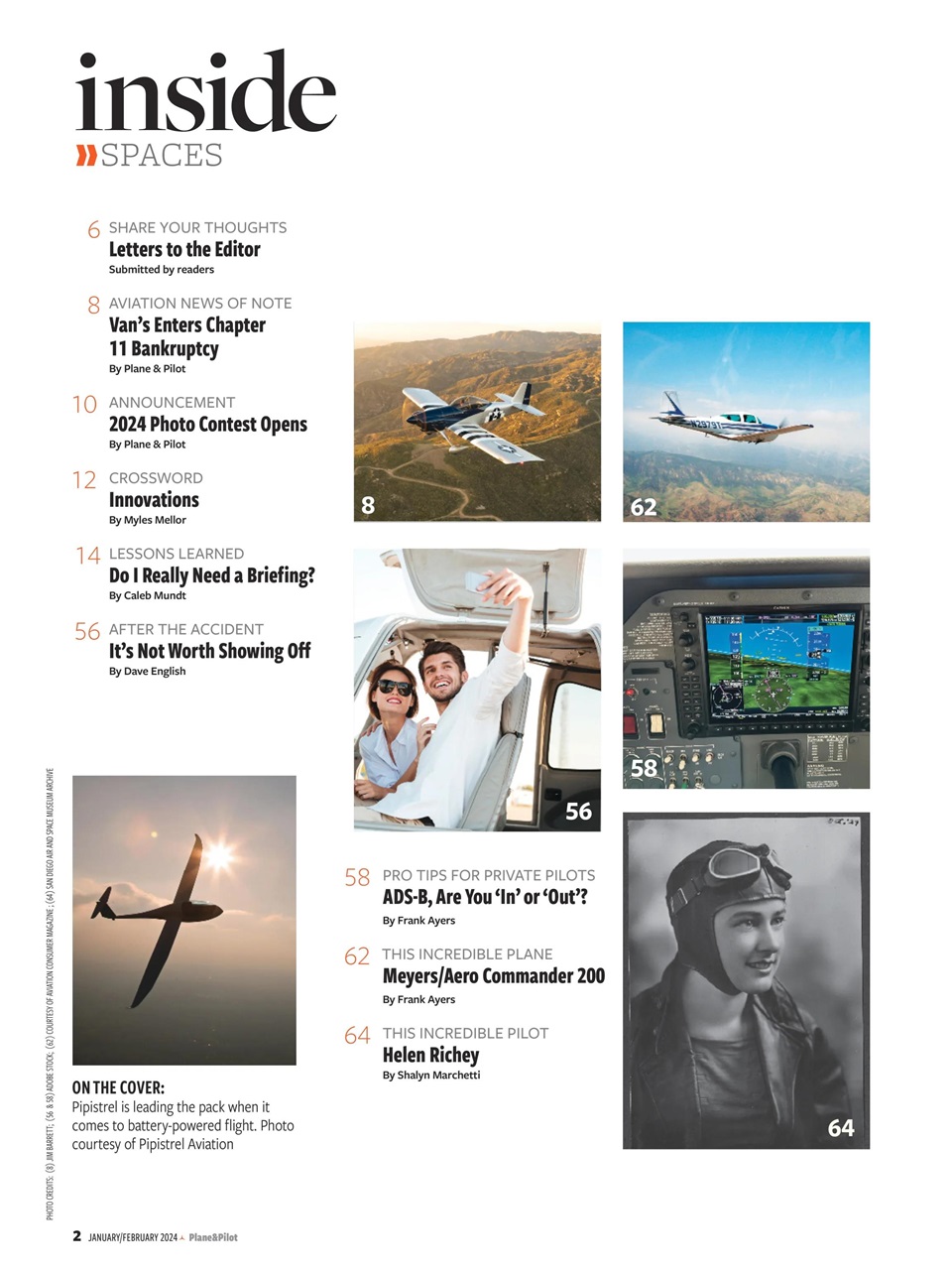 Plane & Pilot Preview Pages