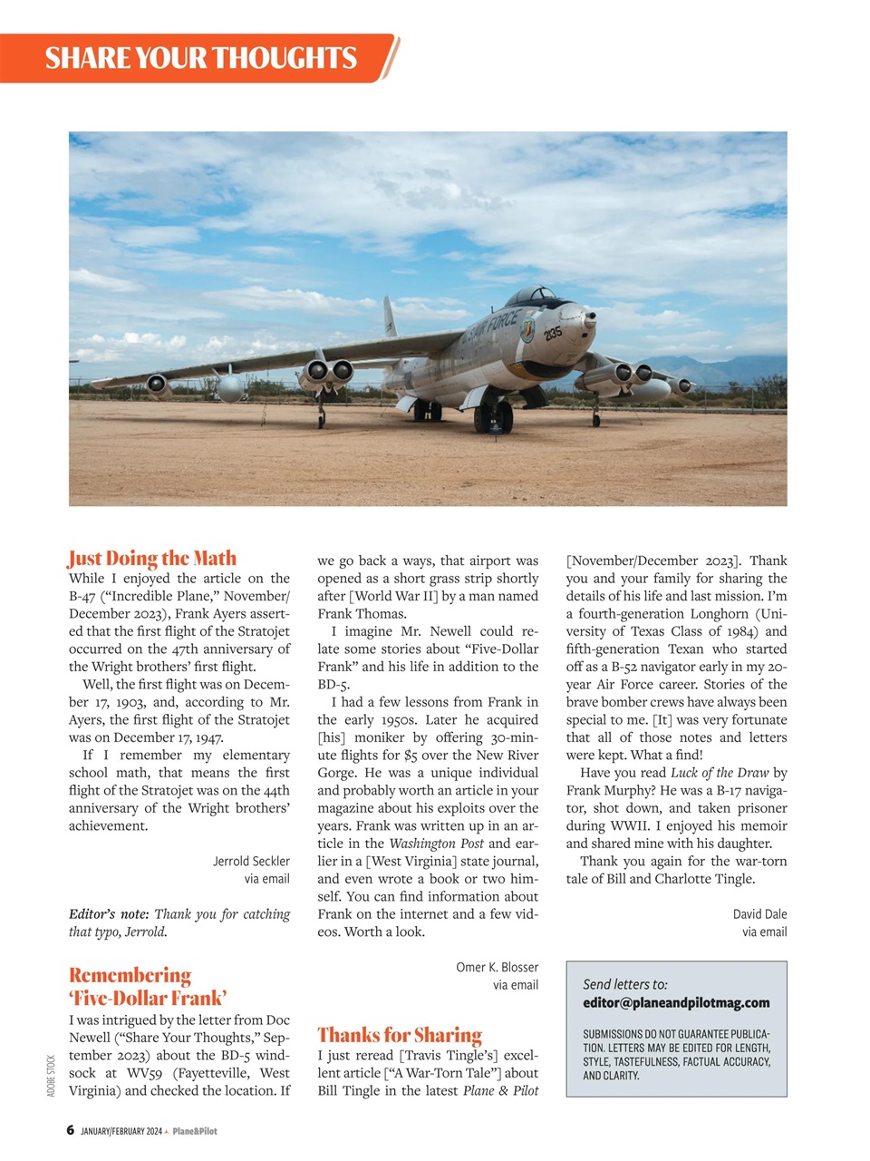 Plane & Pilot Preview Pages