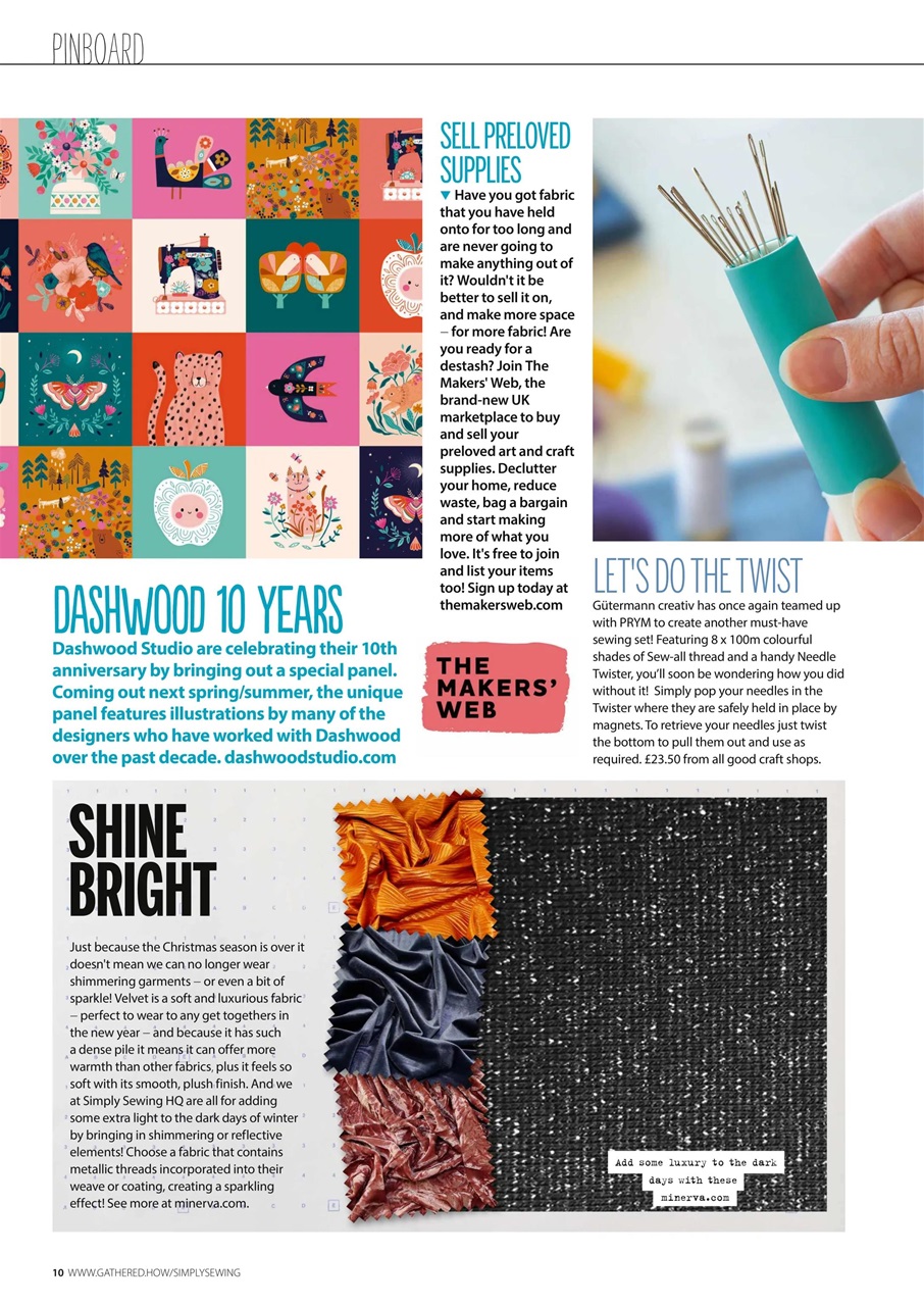 Simply Sewing Preview Pages