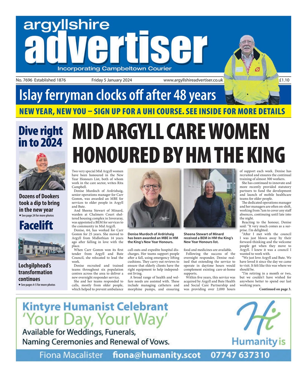 Argyllshire Advertiser Preview Pages