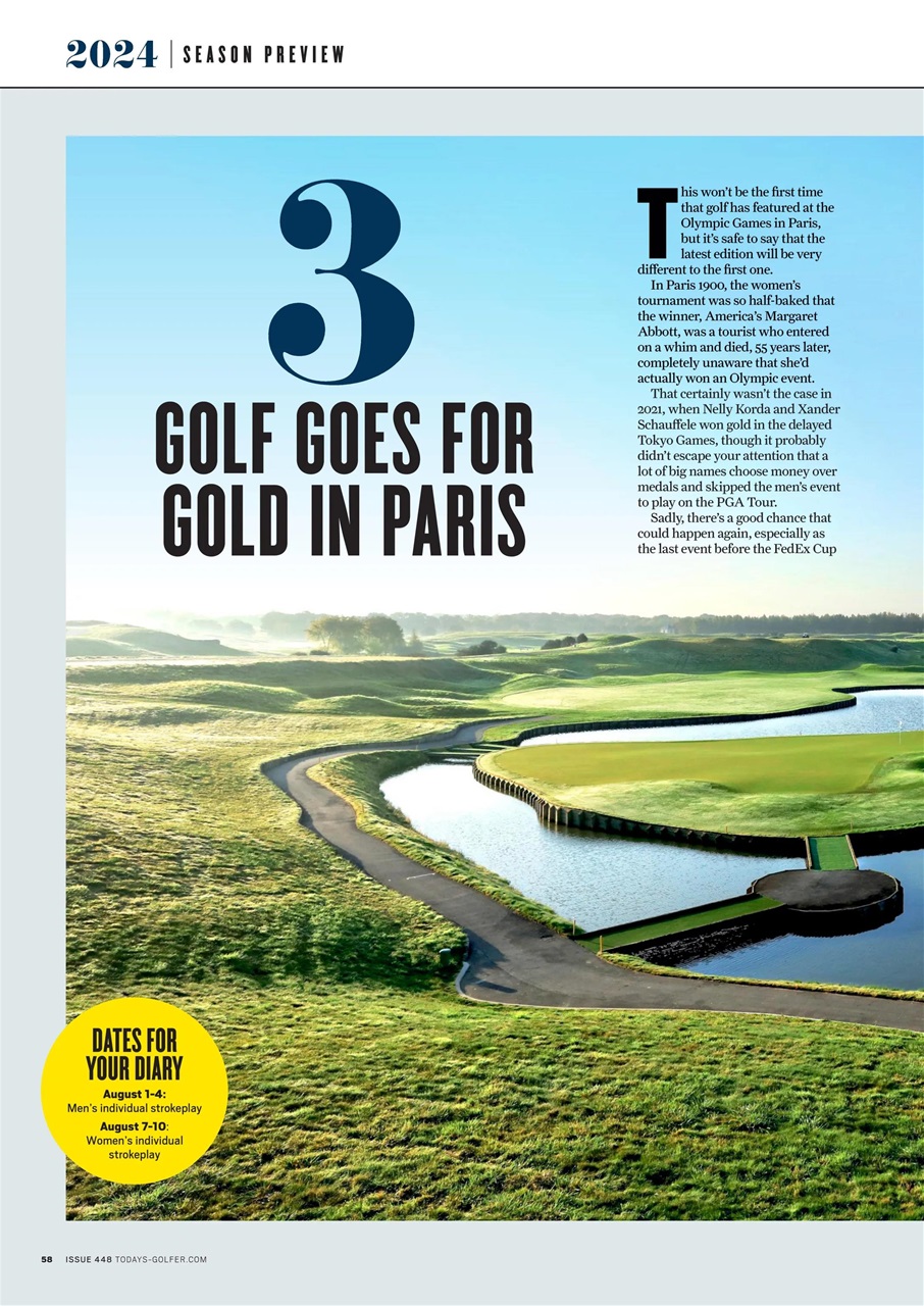 Today's Golfer Preview Pages