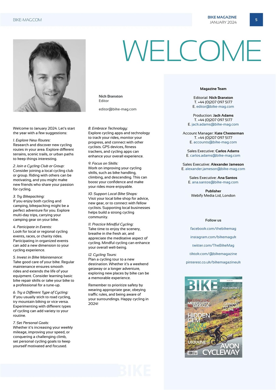BIKE Magazine Preview Pages
