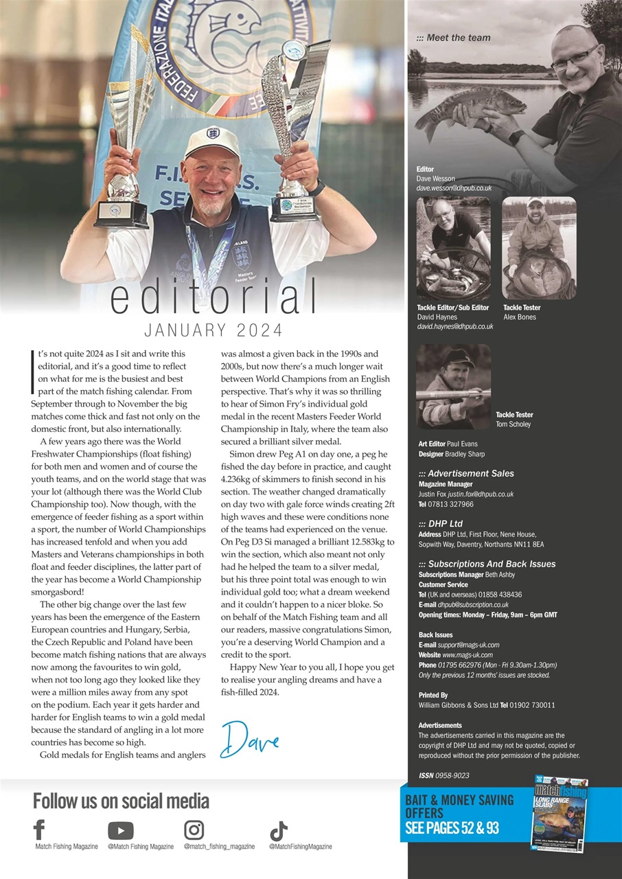 Match Fishing Preview Pages