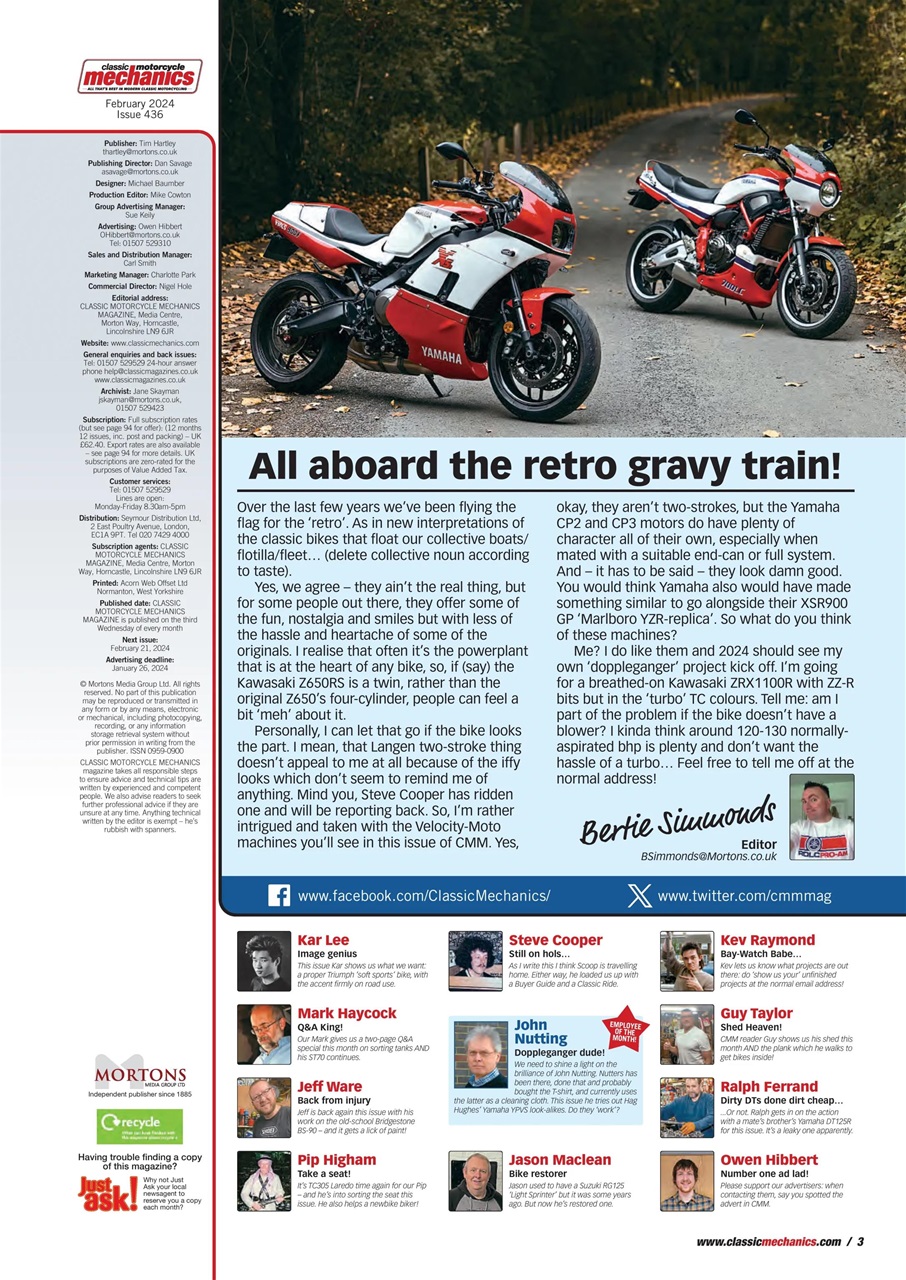 Classic Motorcycle Mechanics Preview Pages