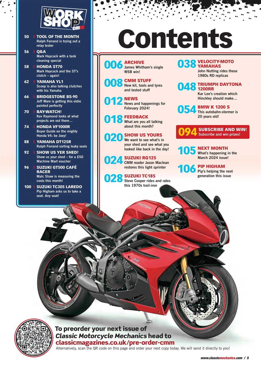 Classic Motorcycle Mechanics Preview Pages