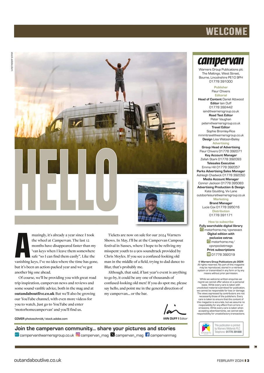 Campervan Preview Pages