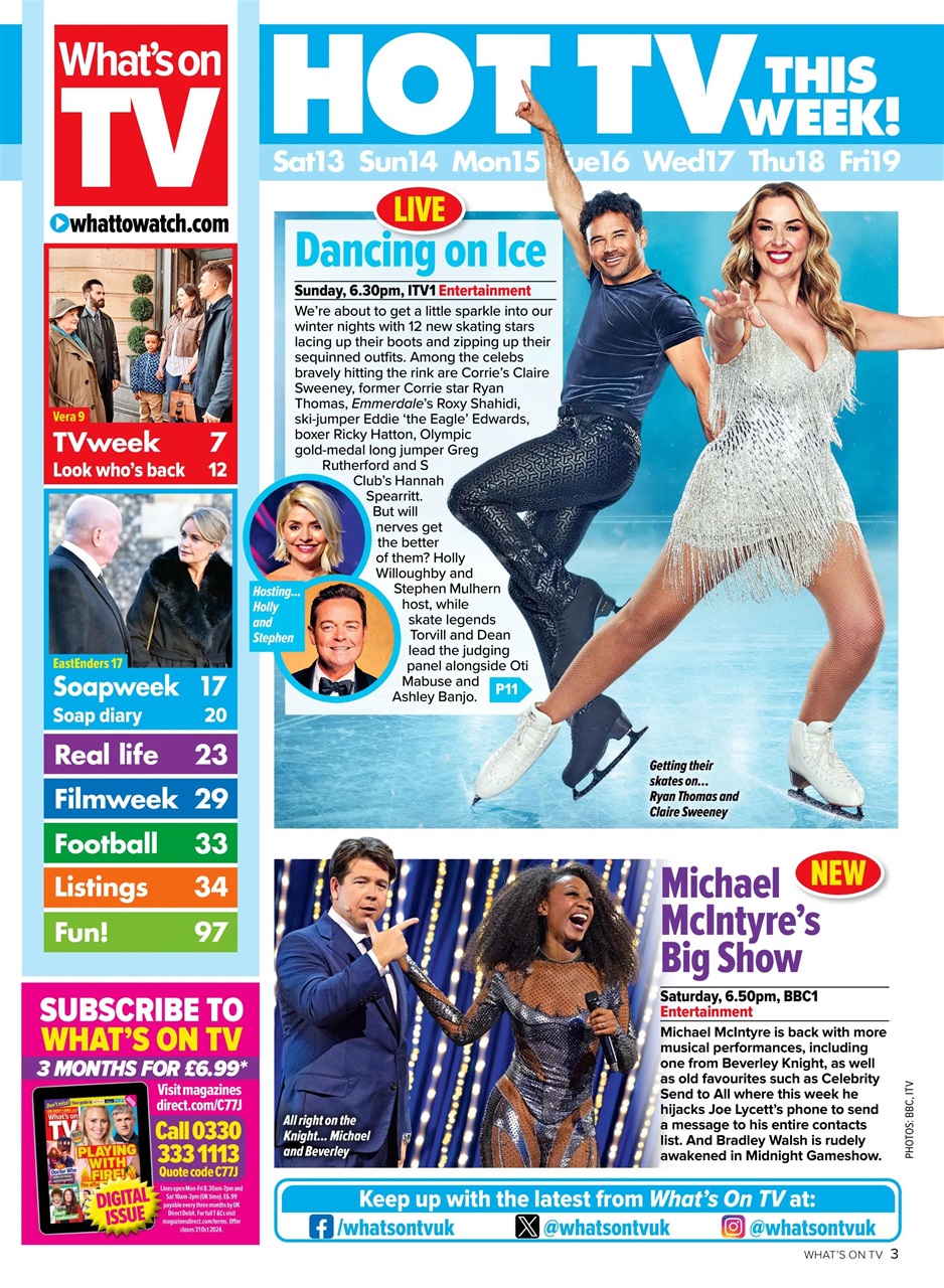 What's on TV Preview Pages