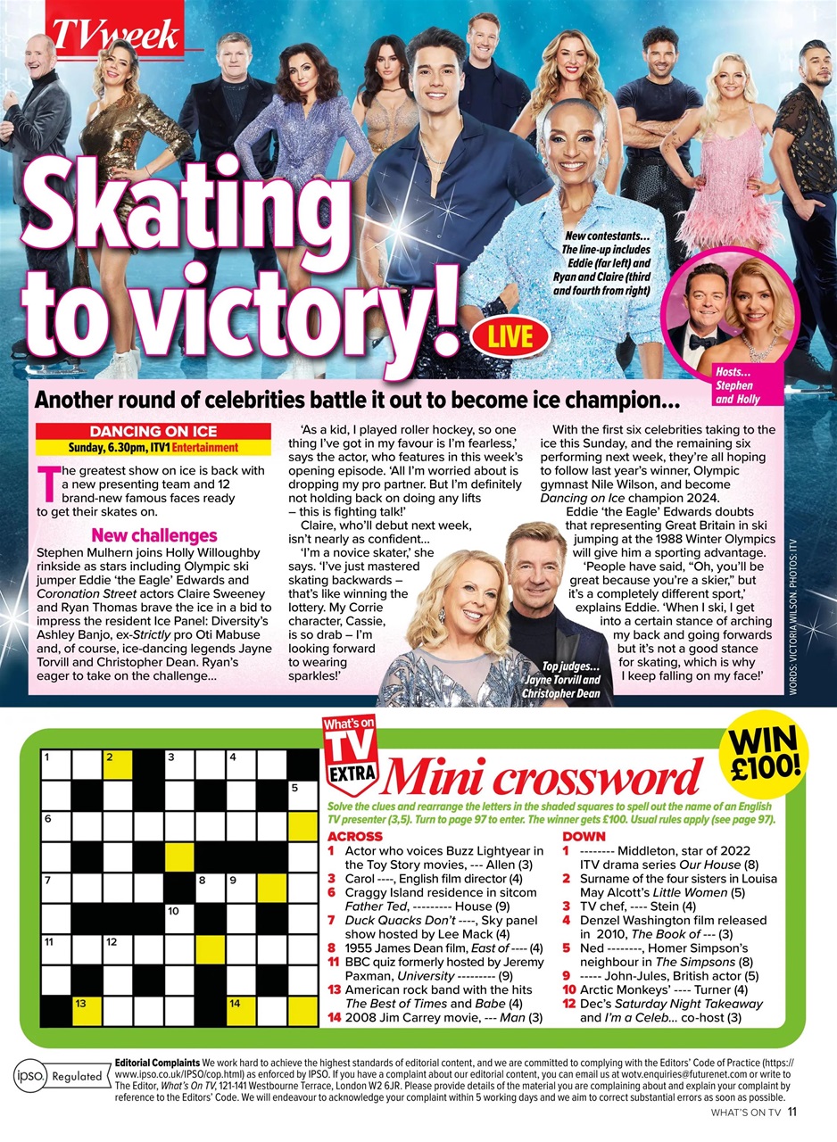 What's on TV Preview Pages