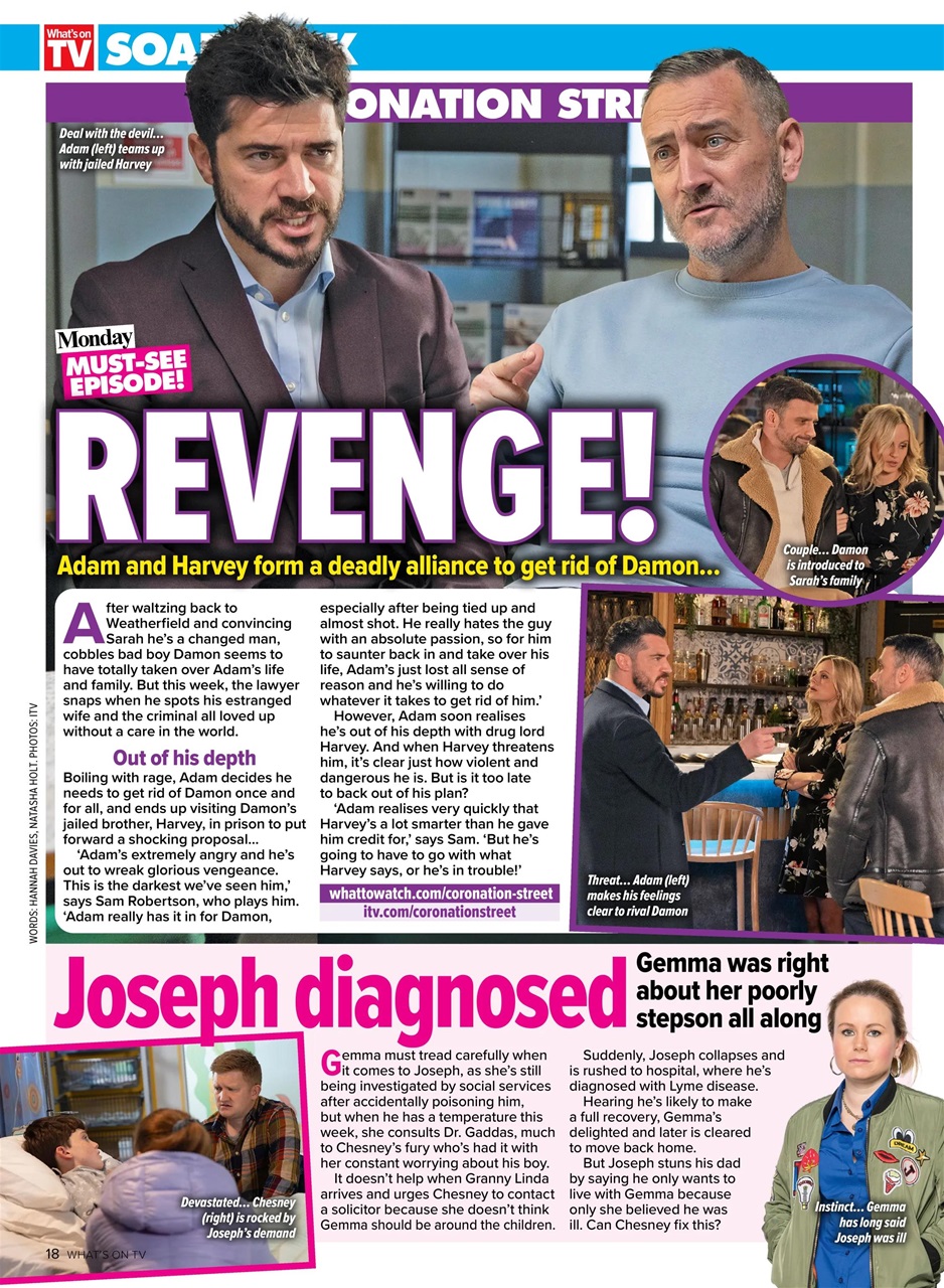 What's on TV Preview Pages