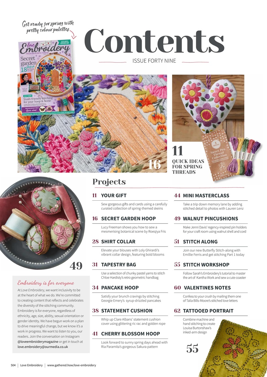 Love Embroidery Preview Pages