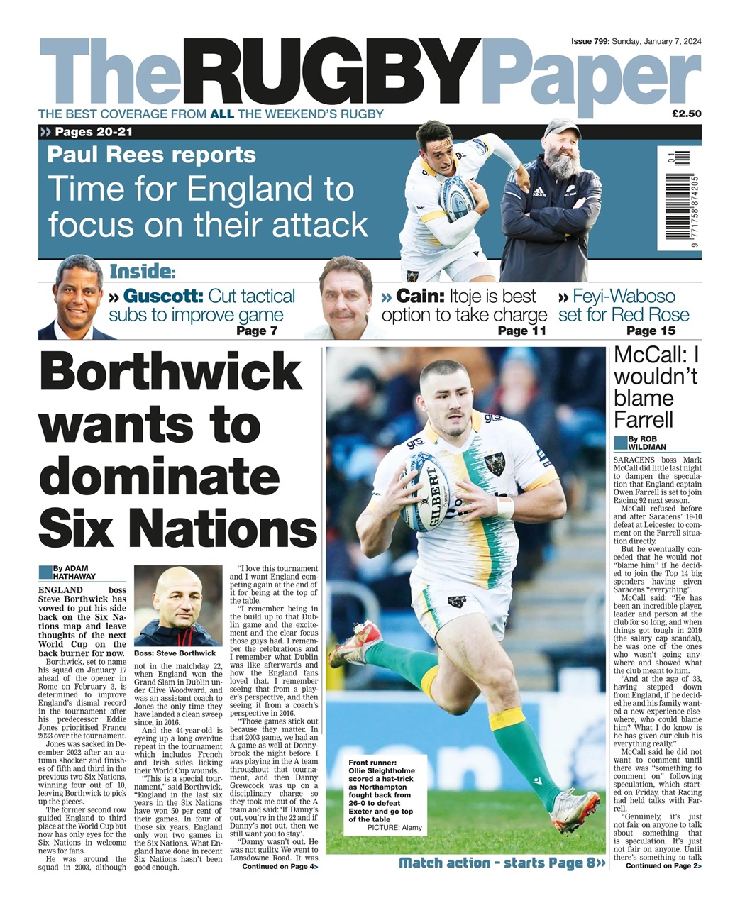The Rugby Paper Preview Pages
