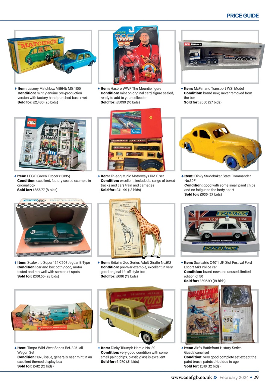 Collectors Gazette Preview Pages